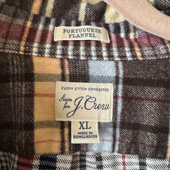 J. Crew Multicolor Striped Casual Button-Down Shirt - Brown Base - Picture 6 of 8